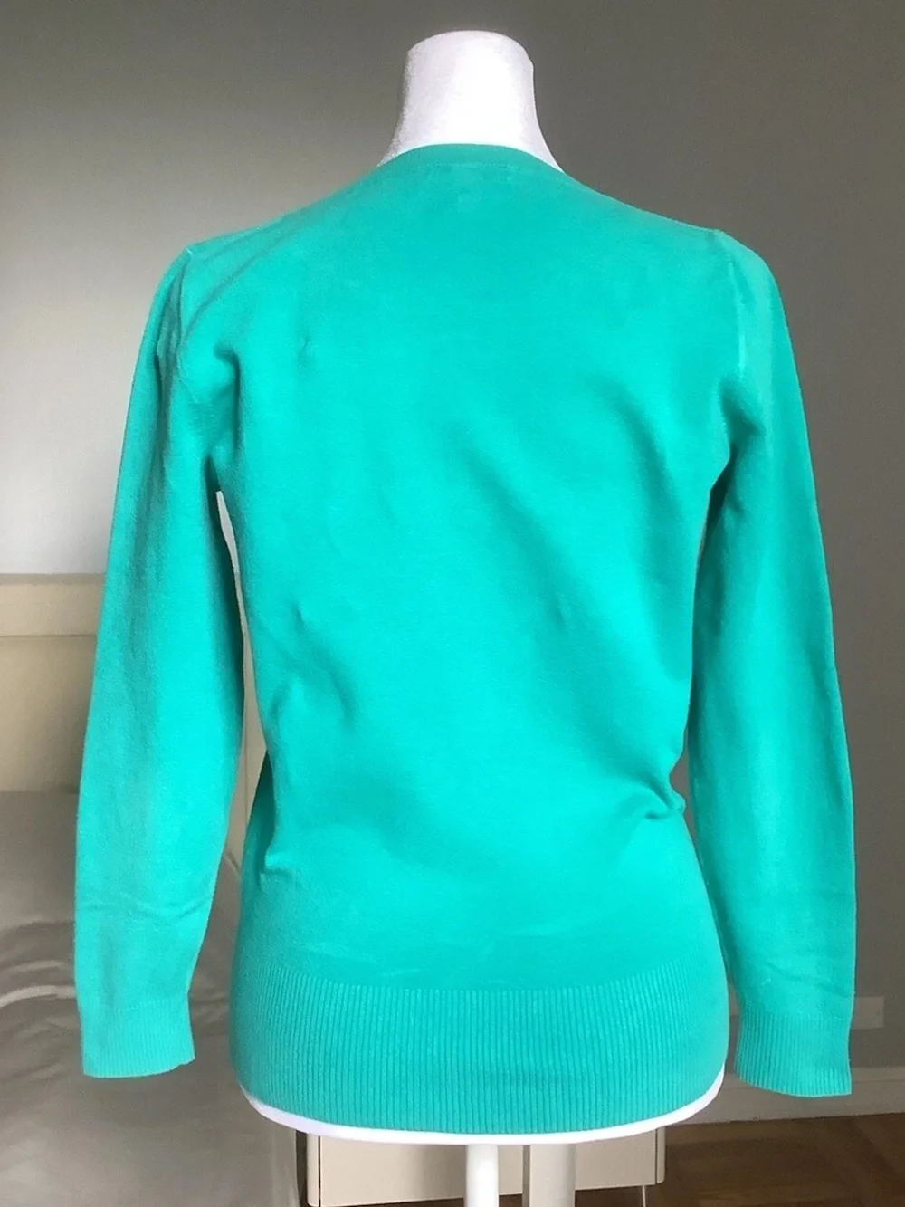 J. Crew Mint Green Cotton Blend Crewneck Sweater Size XL